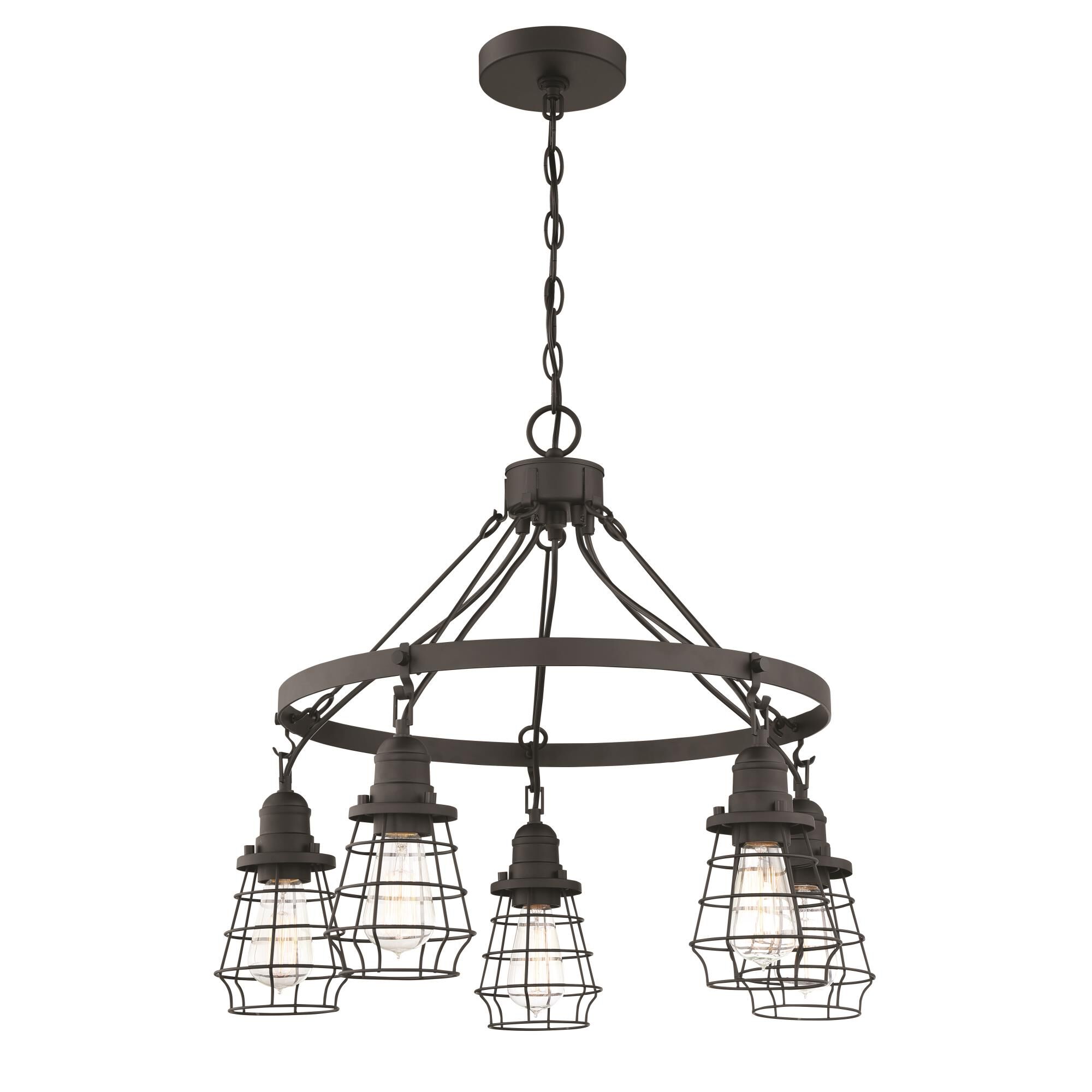 Thatcher 25 Inch 5 Light Chandelier by Craftmade