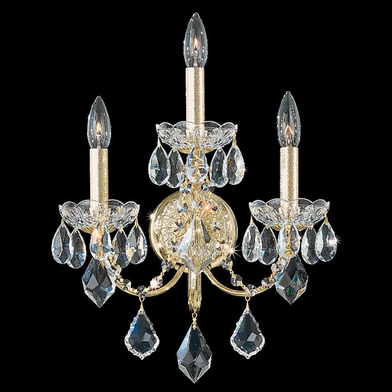 Shown in Etruscan Gold finish and Clear Heritage crystal