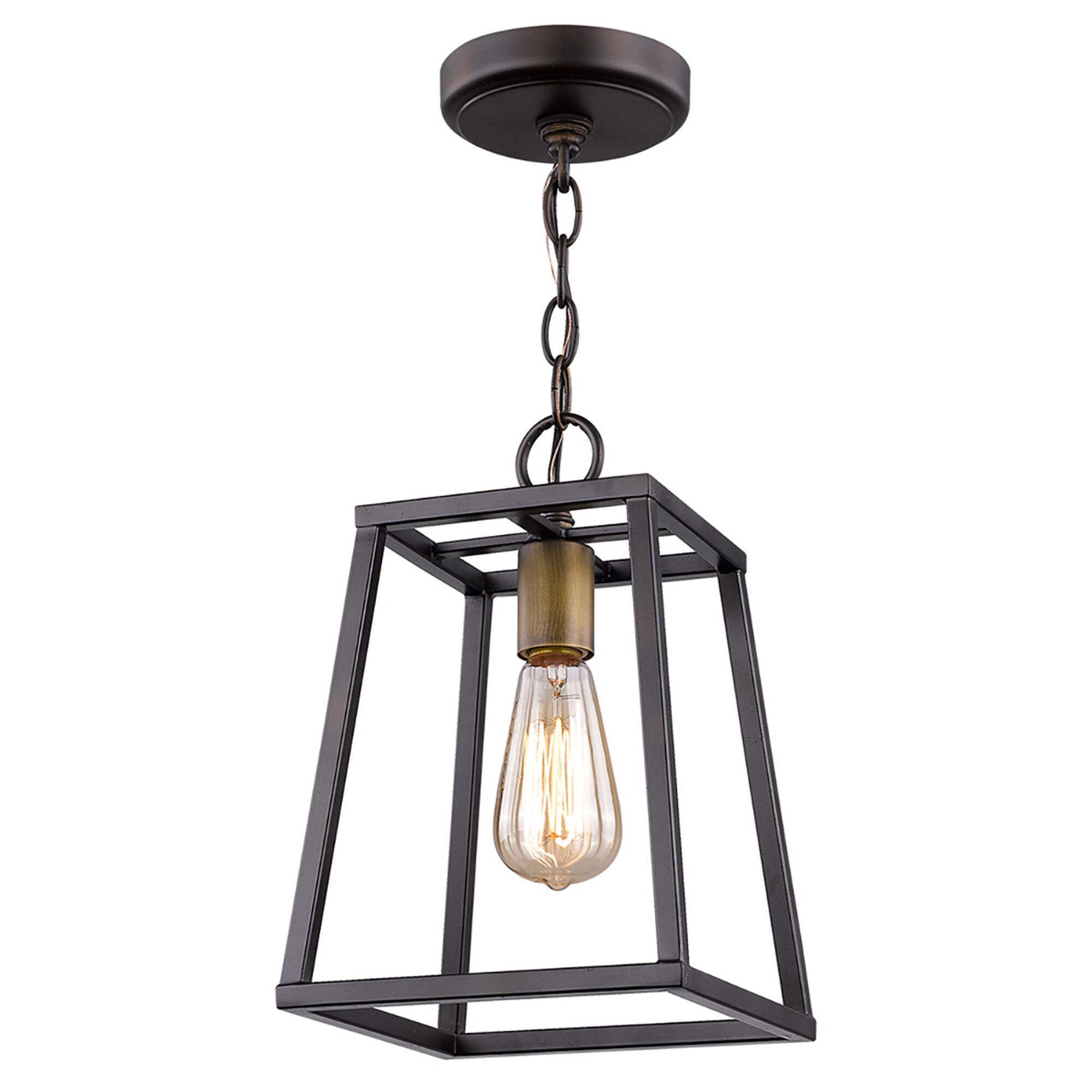 Shown in Oil Rubbed Bronze finish and -- glass and -- shade