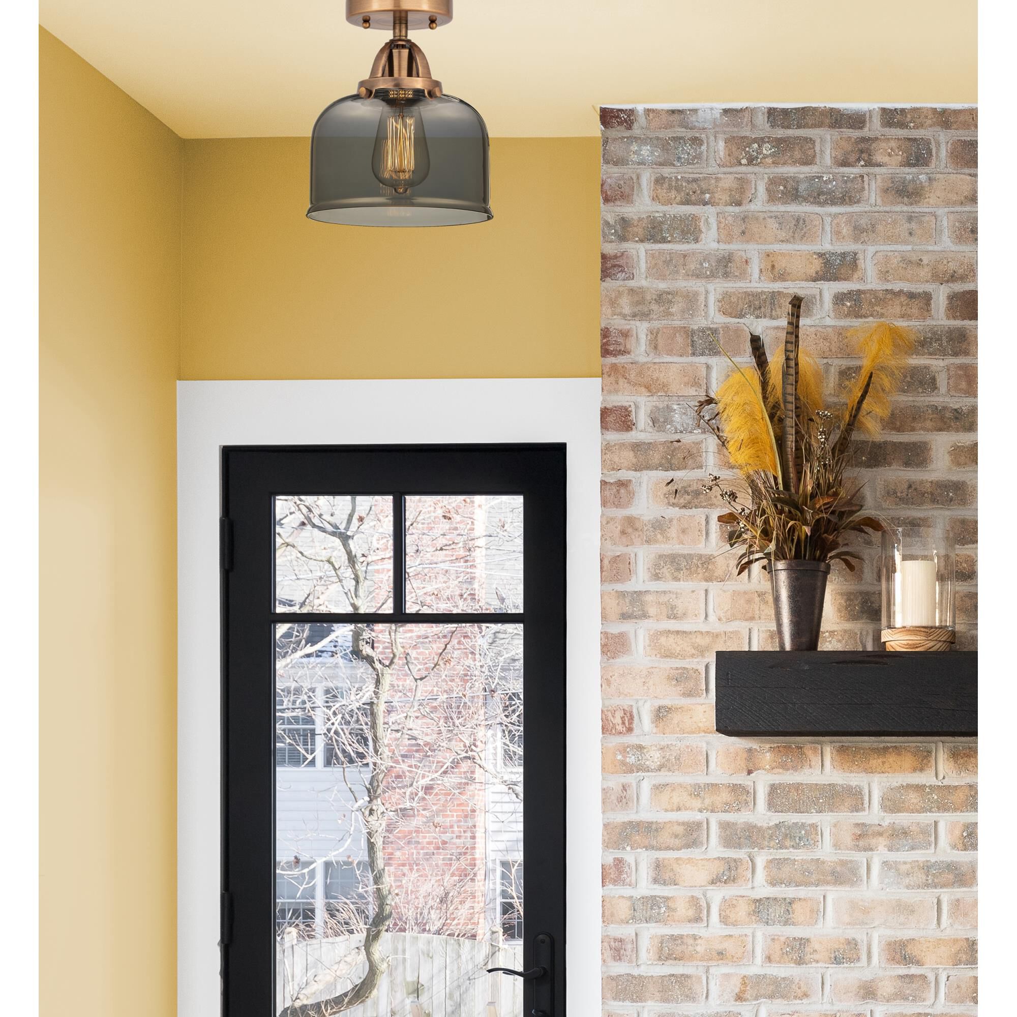 Bruno Marashlian Bell 8 Inch 1 Light Semi Flush Mount by Innovations Lighting