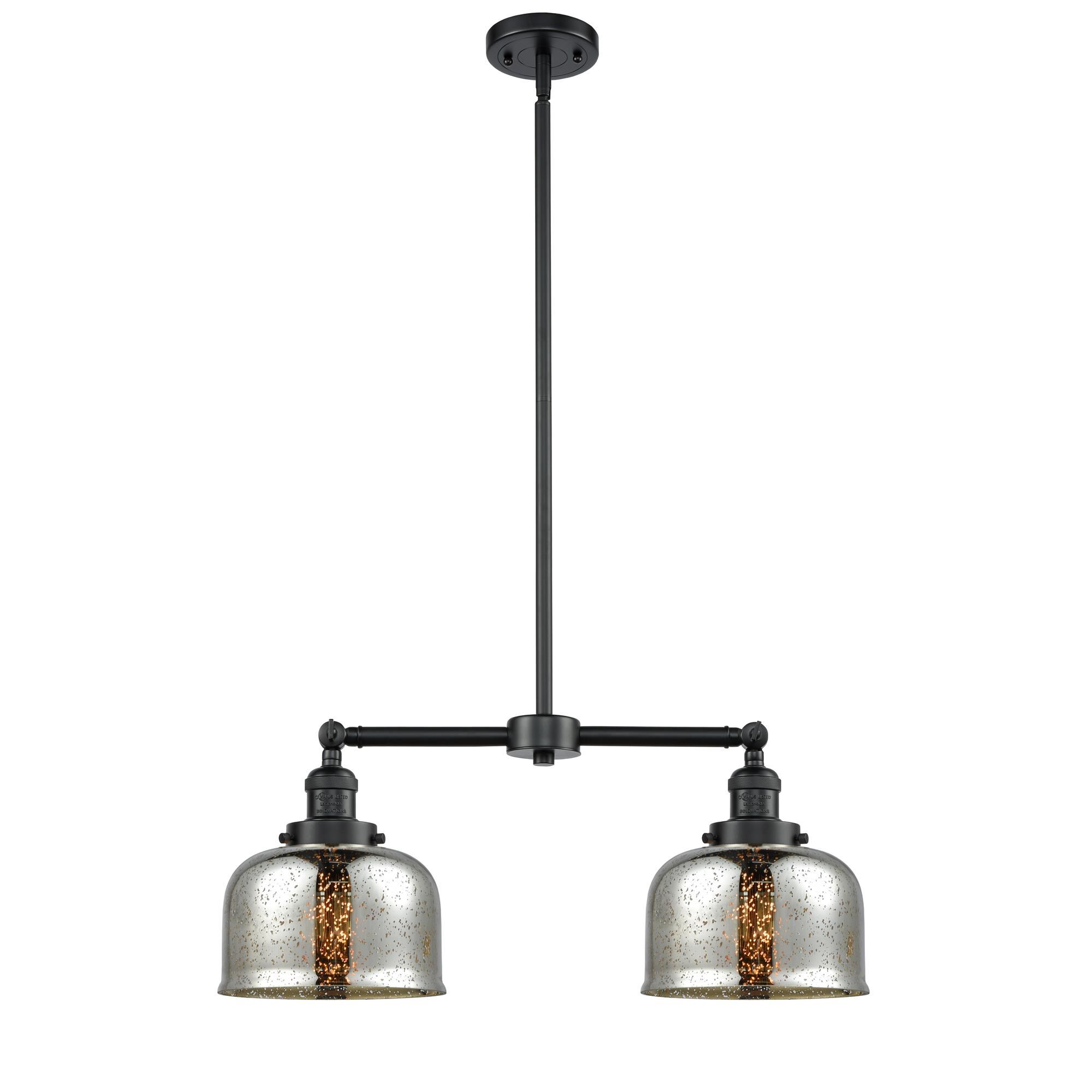 Shown in Oil Rubbed Bronze finish and Silver Mercury glass
