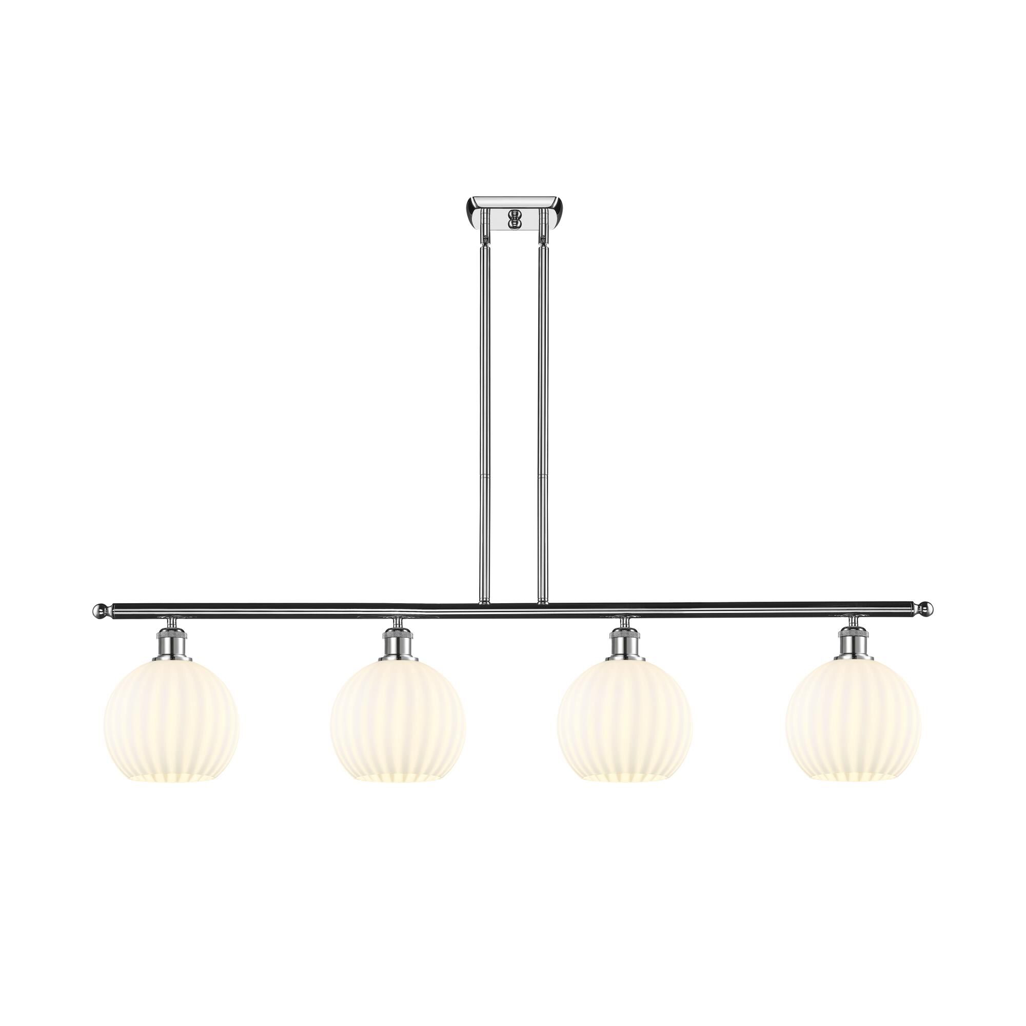 Bruno Marashlian White Venetian 48 Inch Linear Suspension Light by Innovations Lighting