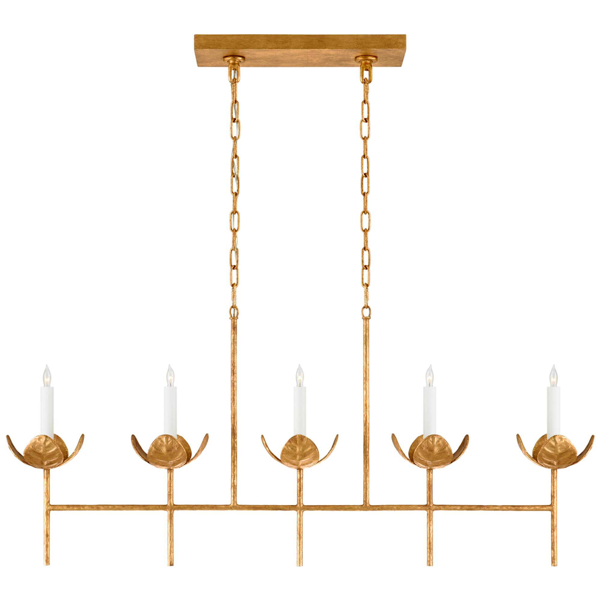 Shown in Antique Gold Leaf finish and No Option shade