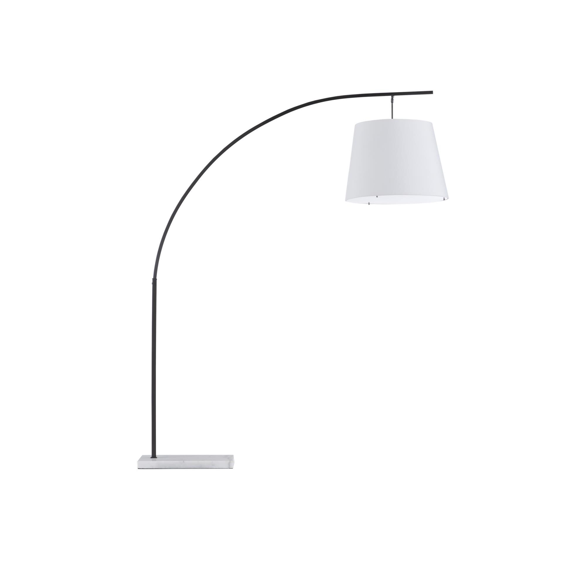 Shown in Oil Rubbed Bronze/White finish and Off White Shantung shade