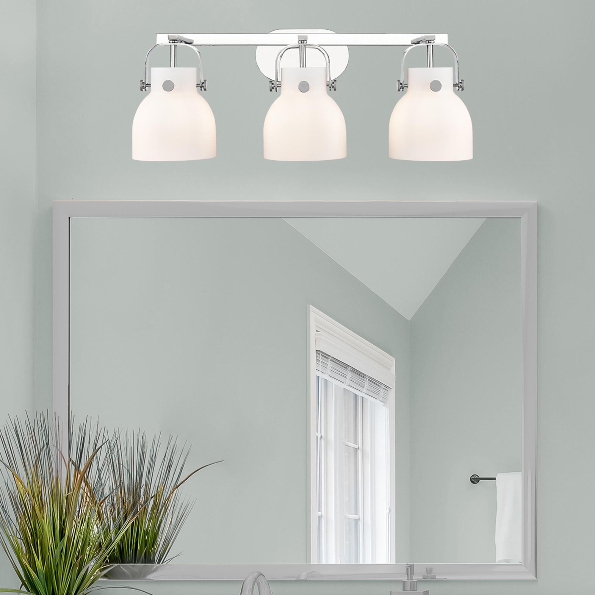 Bruno Marashlian Pilaster II Bell 27 Inch Bath Vanity Light by Innovations Lighting