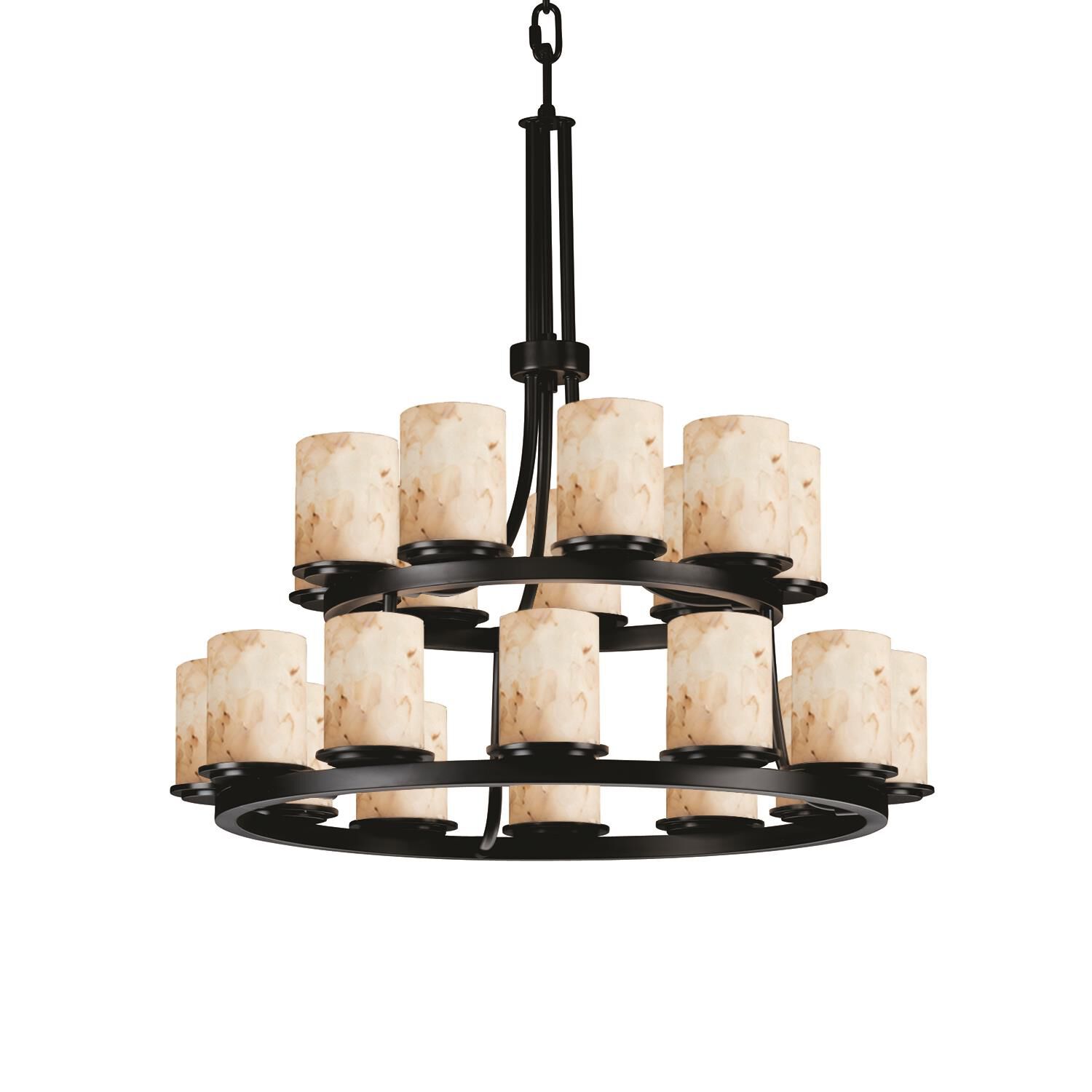 Shown in Matte Black finish and Alabaster Rocks shade