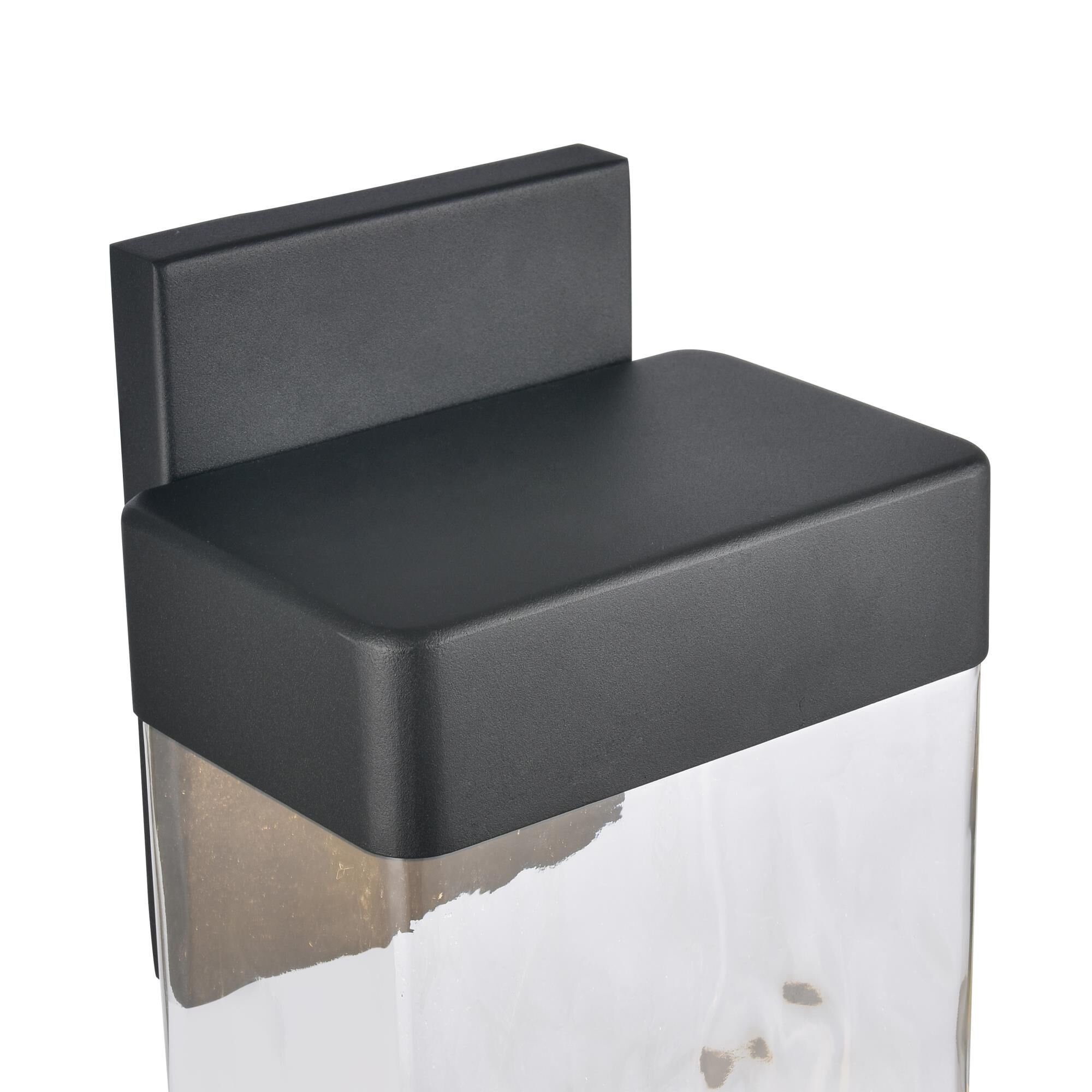 Shown in Charcoal Black finish and Clear Handblown  Shade glass and Clear Handblown Glass shade