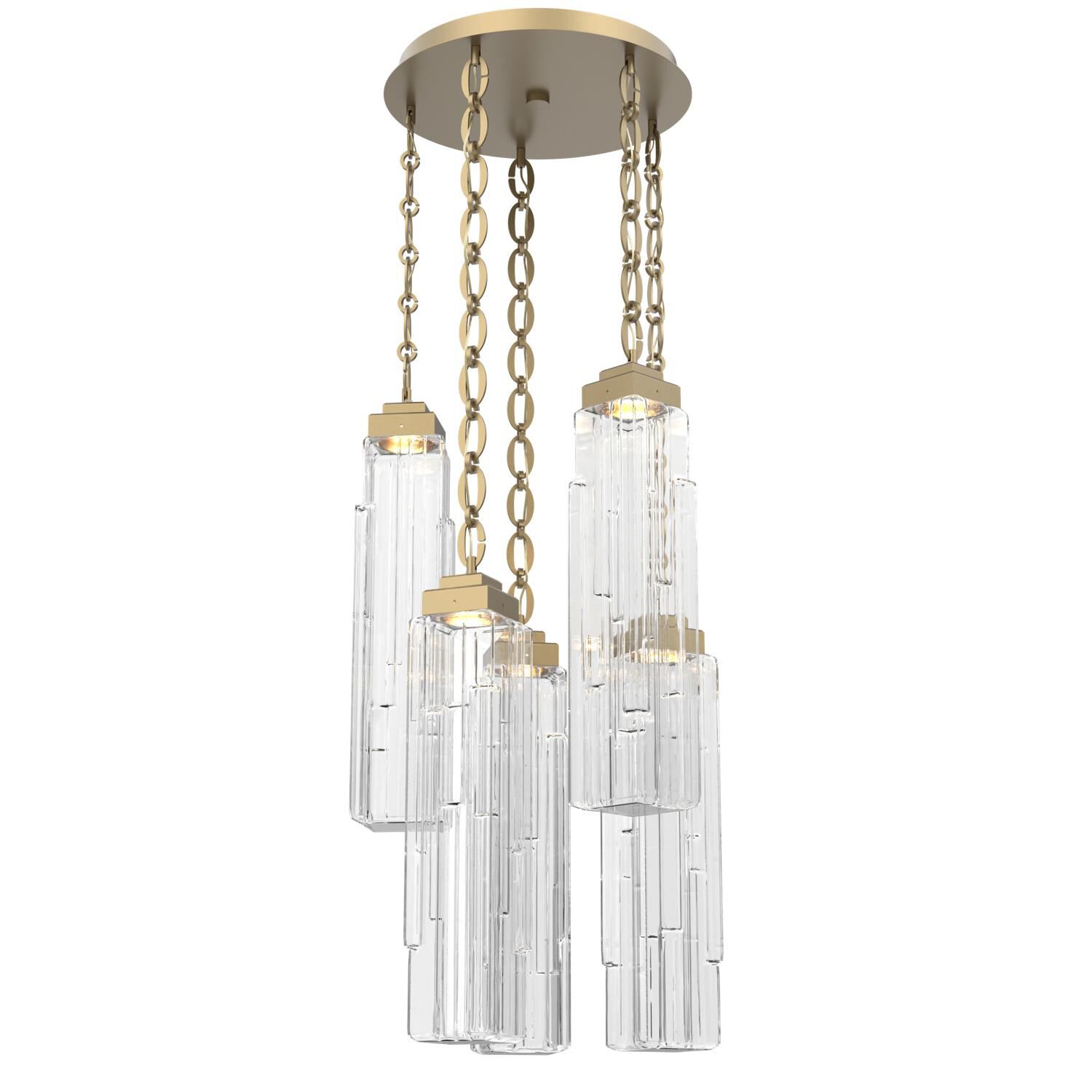 Levi Wilson Ledgestone 20 Inch Multi Light Pendant by Hammerton Studio