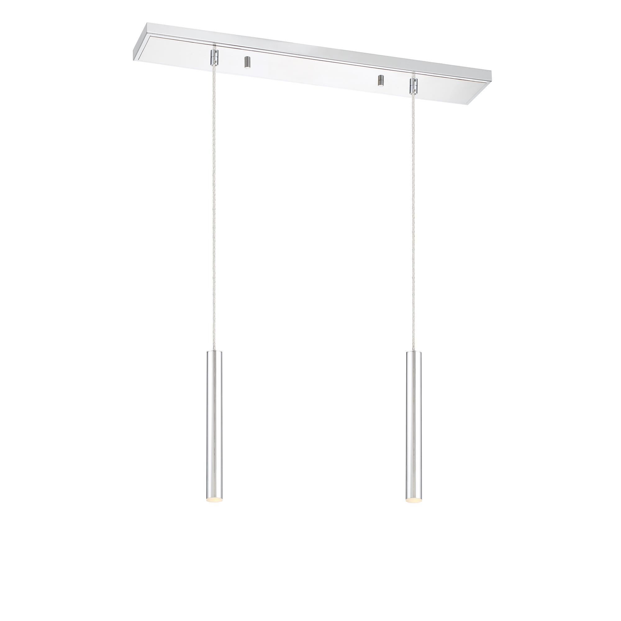 Shown in Chrome finish and Steel glass and Steel shade