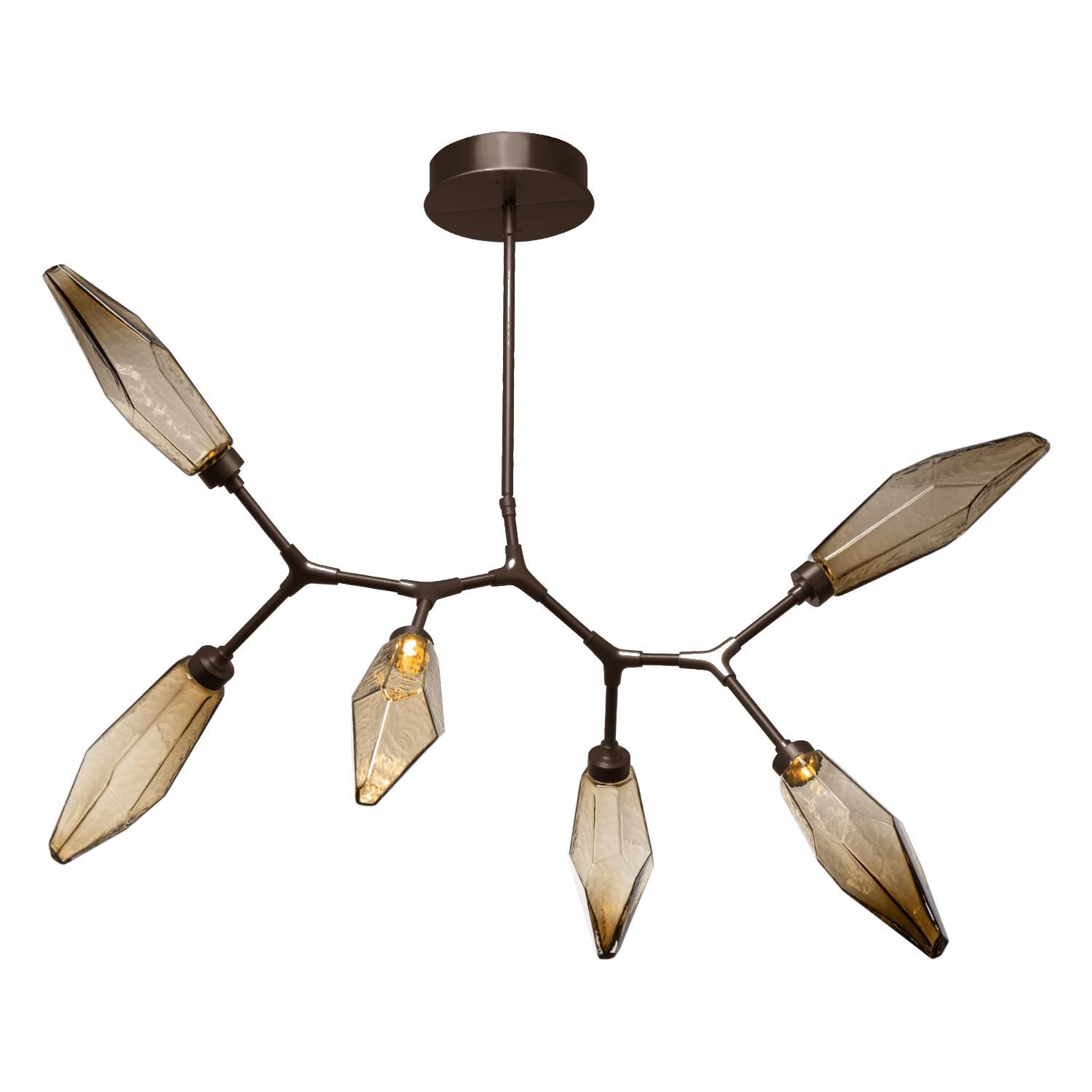 Shown in Flat Bronze finish and Chilled Blown Bronze glass