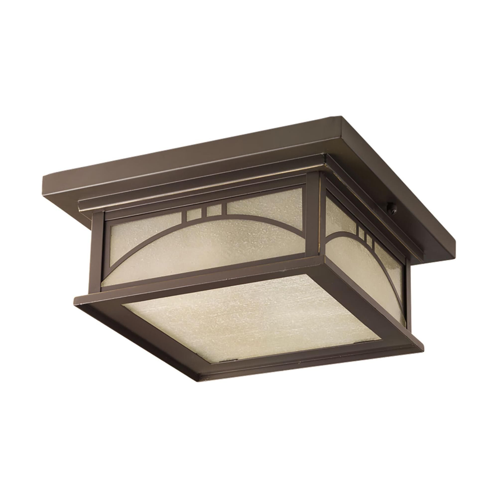 Shown in Antique Bronze finish and Umber Textured Art glass