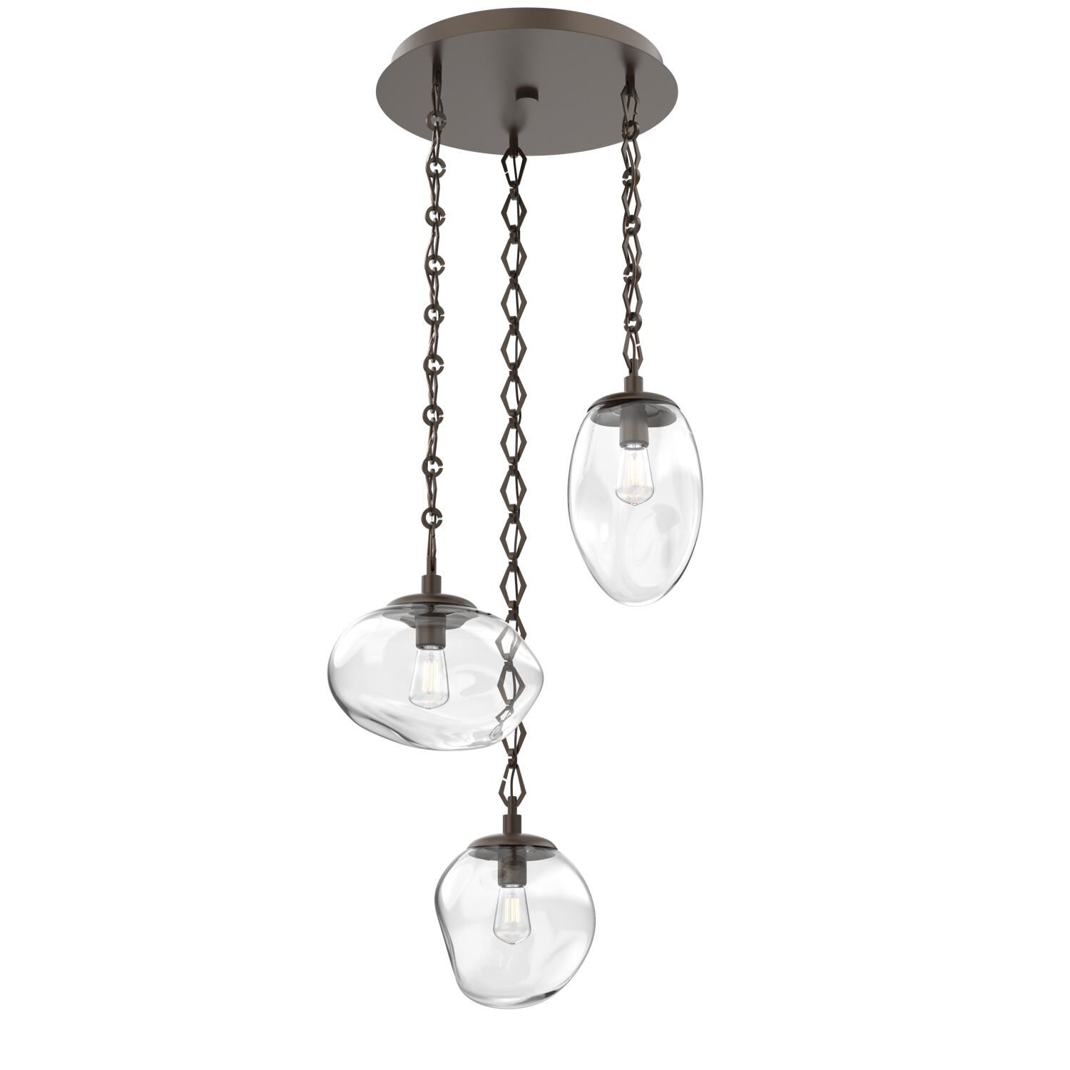 Levi Wilson Cosmos Bulb 22 Inch Multi Light Pendant by Hammerton Studio