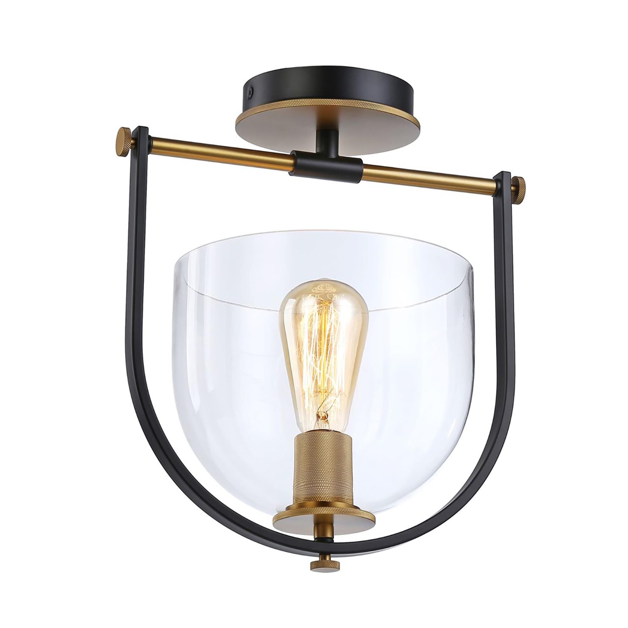 Kevin Kraemer Cheshire 12 Inch 1 Light Semi Flush Mount,