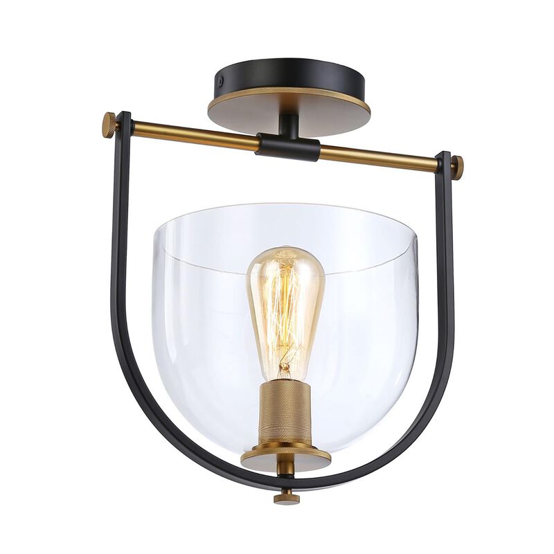 Kevin Kraemer Cheshire 12 Inch 1 Light Semi Flush Mount by Artcraft