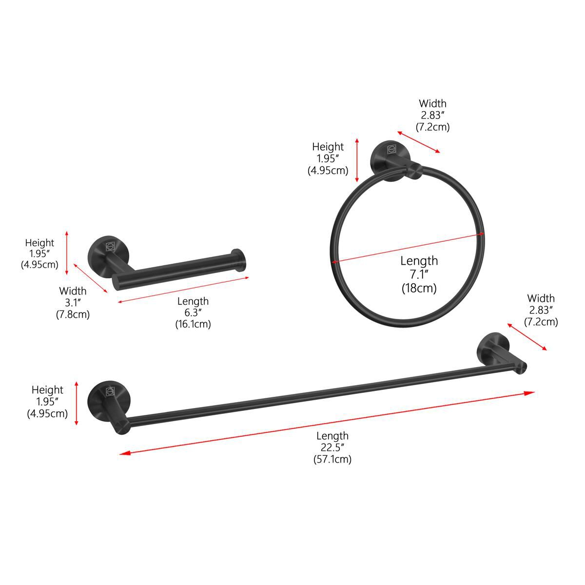 Shown in Matte Black finish