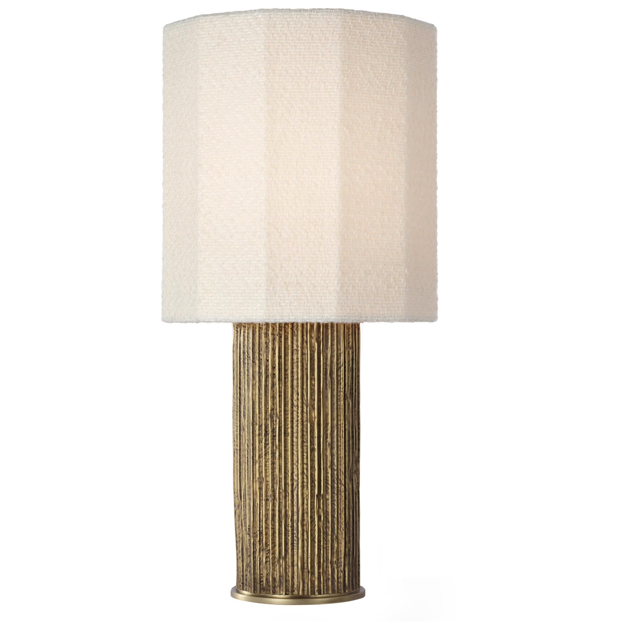 Shown in Ridged Tombac finish and Decorative Boucle shade