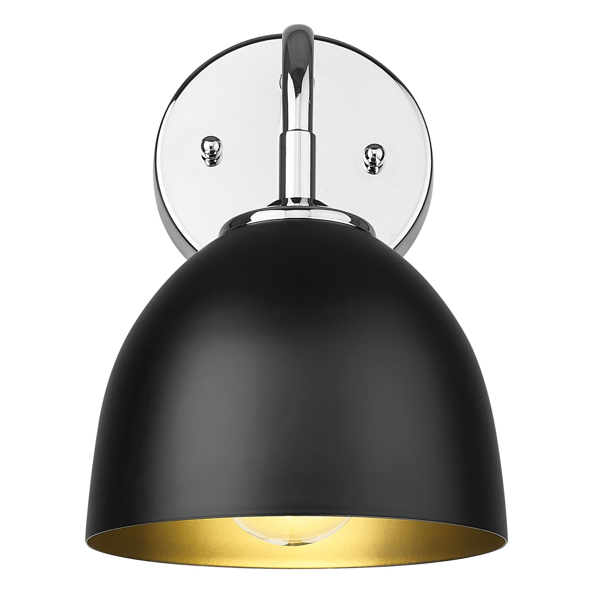 Shown in Matte Black finish and Matte Black shade