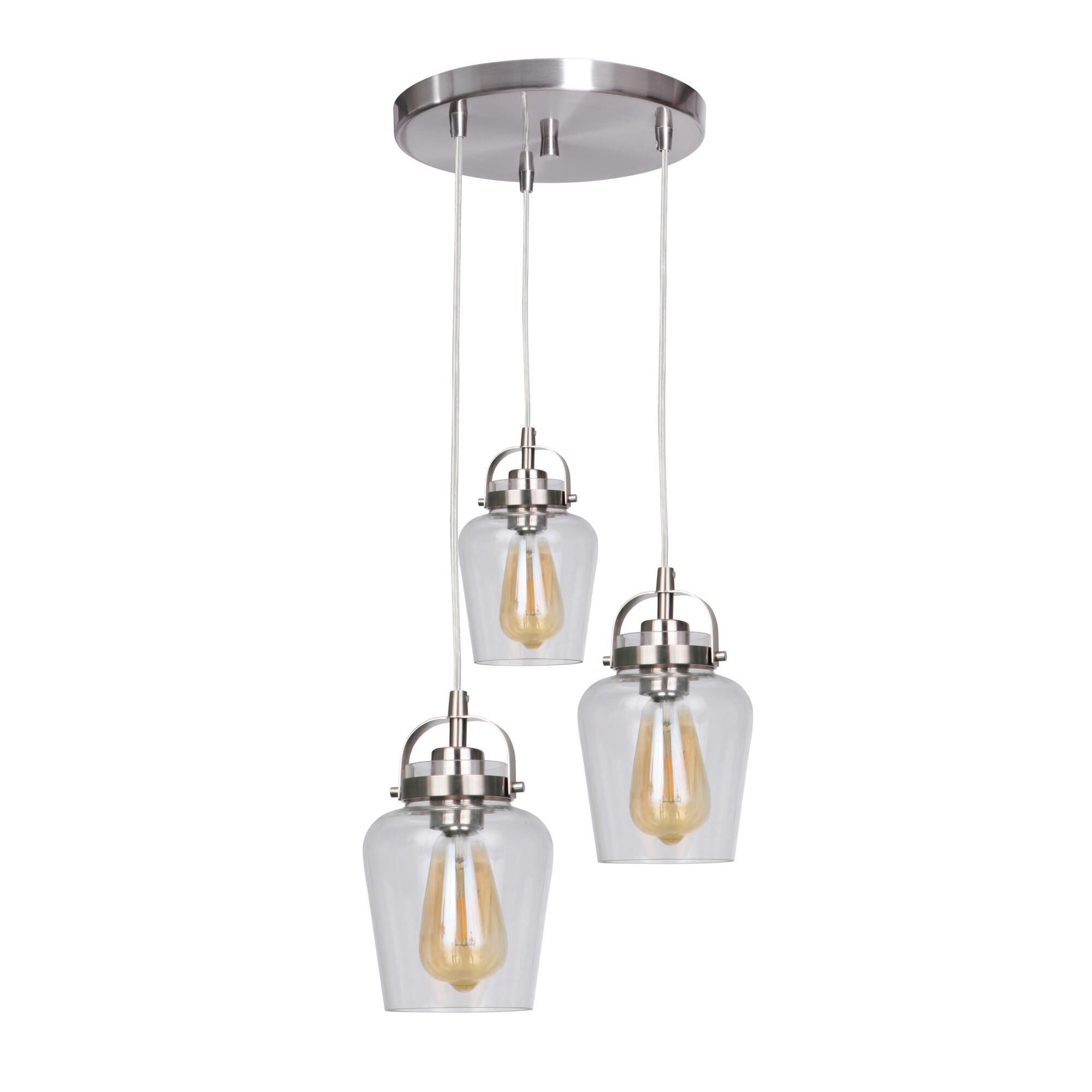 Trystan 14 Inch 3 Light Multi Light Pendant by Craftmade