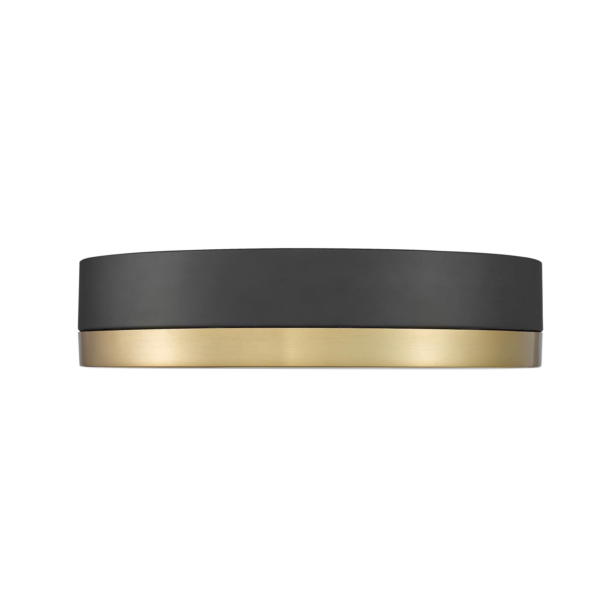 Shown in Matte Black + Modern Gold finish and Frosted glass and Frosted shade