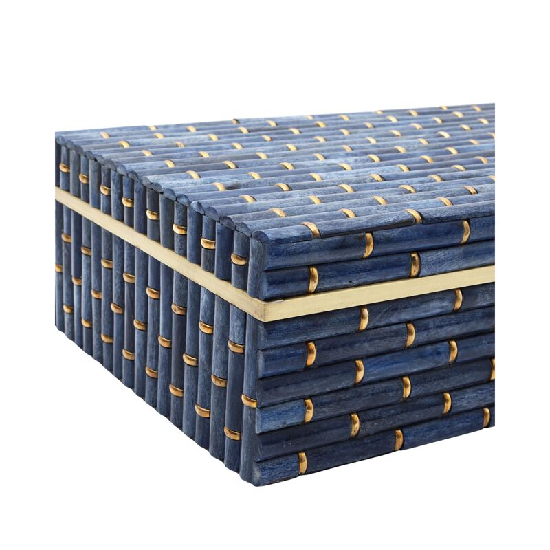 Midnight Bamboo Accent Box Set of 2 by Currey & Company