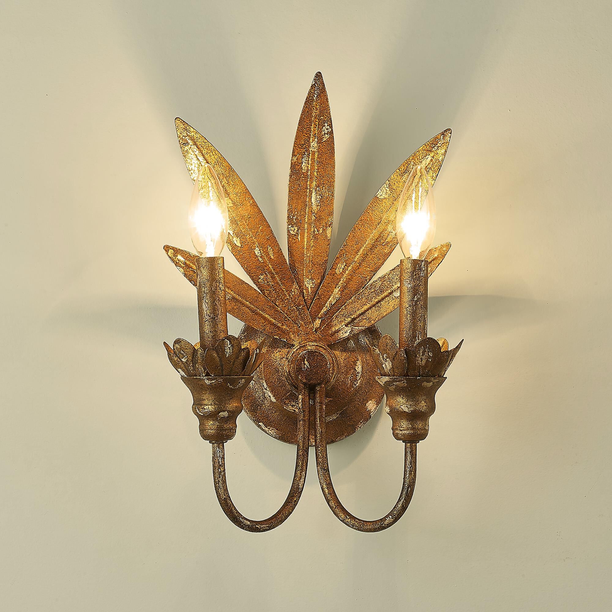 Lillianne 15 Inch Wall Sconce by Golden Lighting