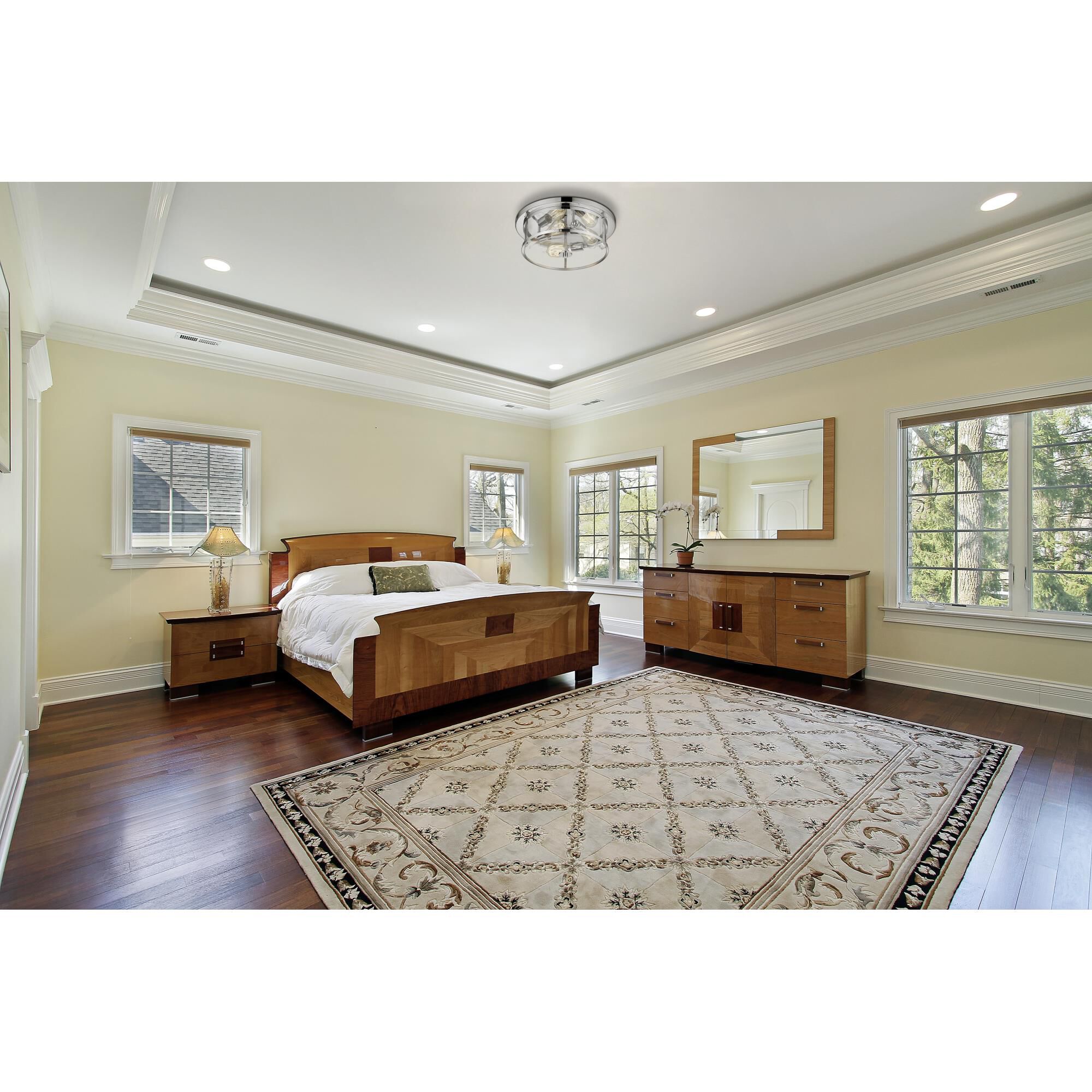 Savannah 15 Inch 3 Light Flush Mount by Z-Lite