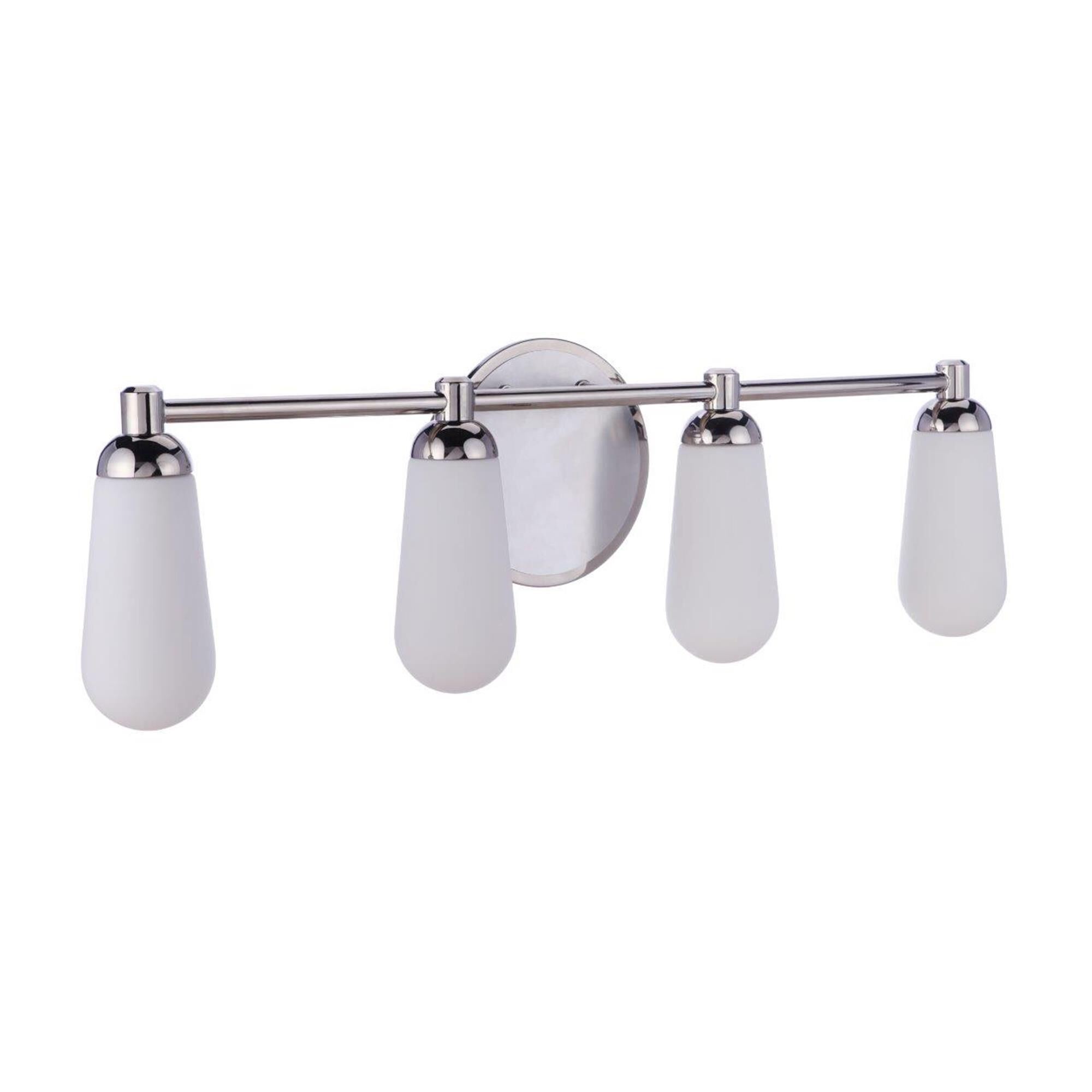 Shown in Brushed Polished Nickel / Polished Nickel finish and Frostwhite glass