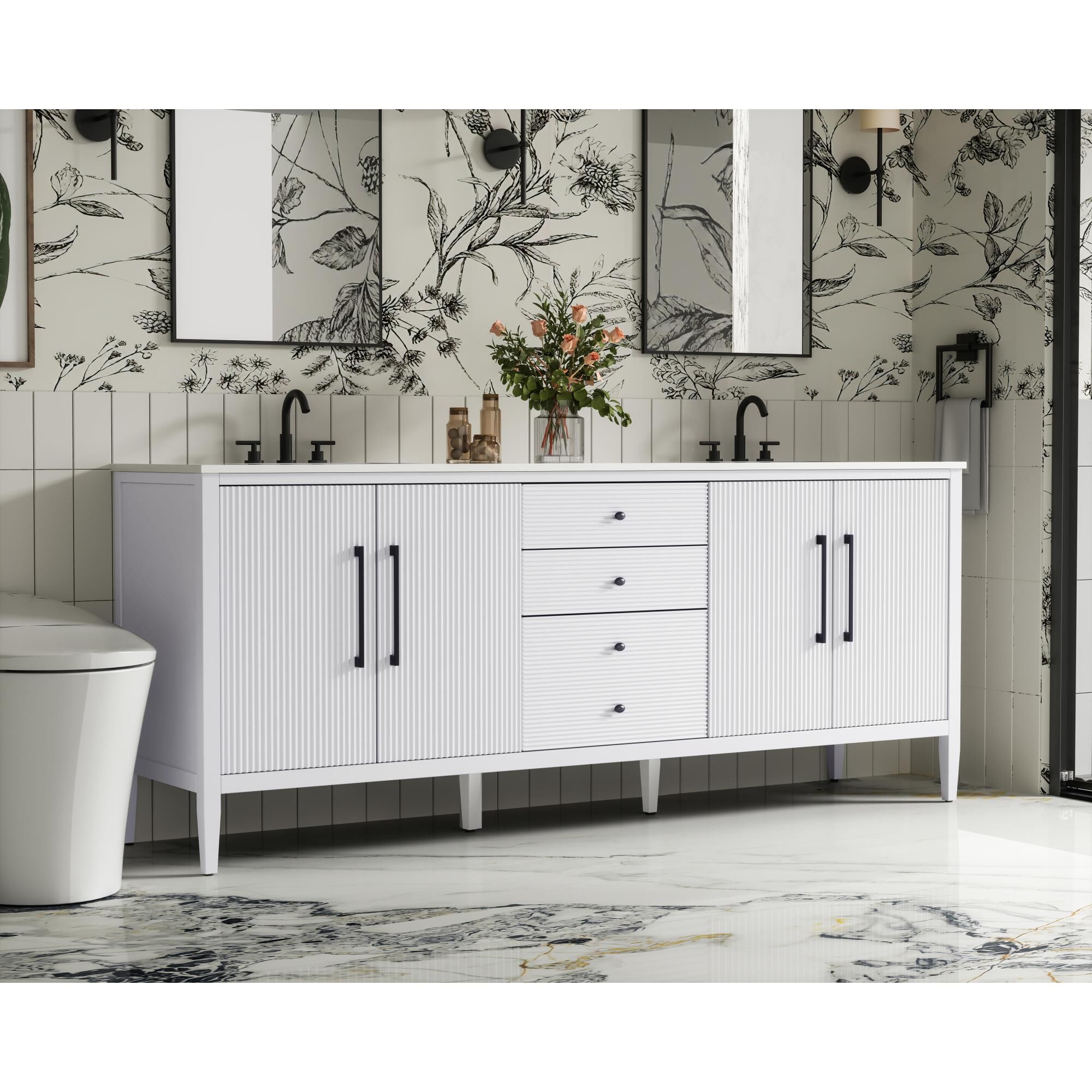 Blakely 84 Inch Bath Vanity by Elegant Dcor