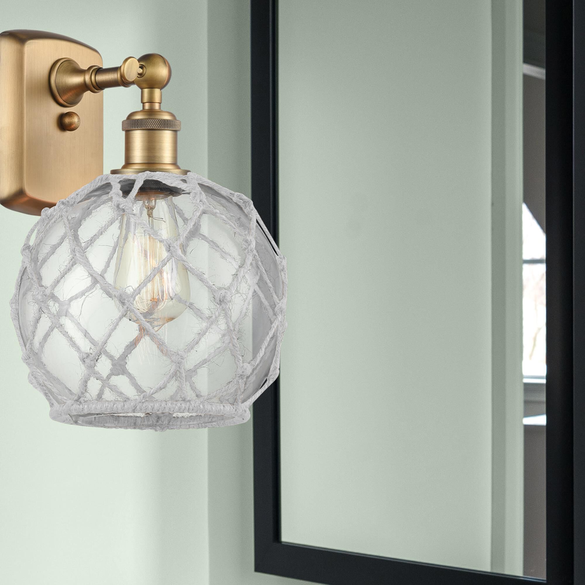 Bruno Marashlian Farmhouse Rope 13 Inch Wall Sconce by Innovations Lighting