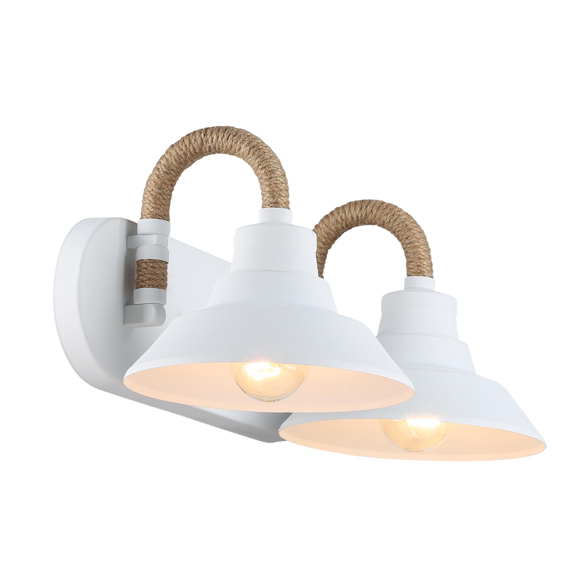 Shown in Natural White finish and Natural White shade