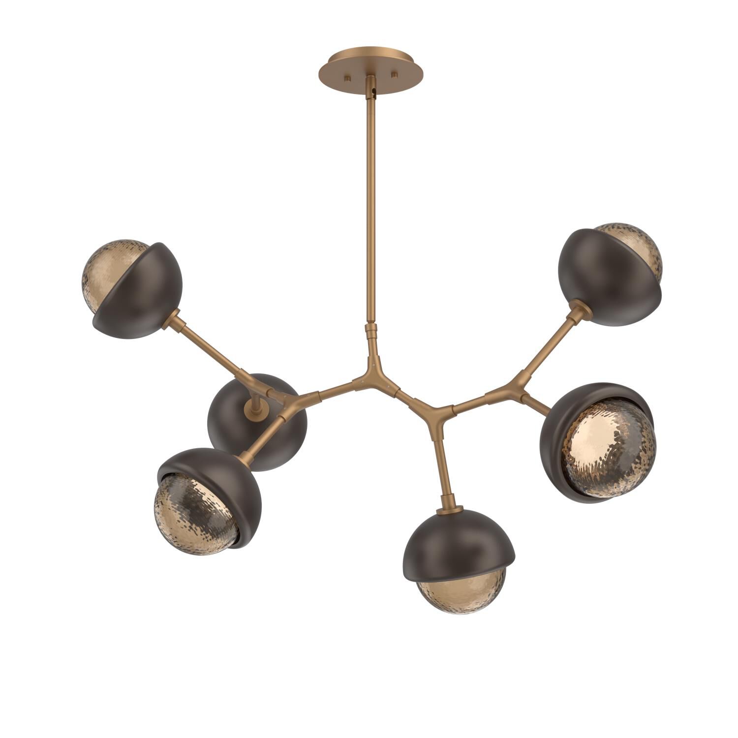 Shown in Novel Brass finish and Bronze glass and Flat Bronze accent