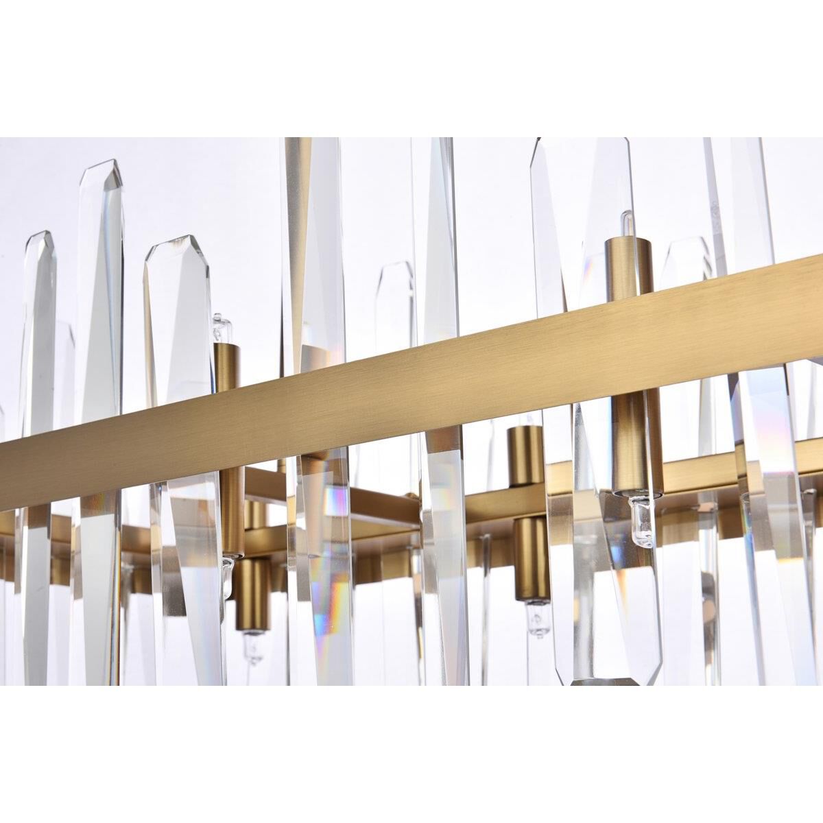 Serena 30 Inch 16 Light Linear Suspension Light by Elegant Lighting