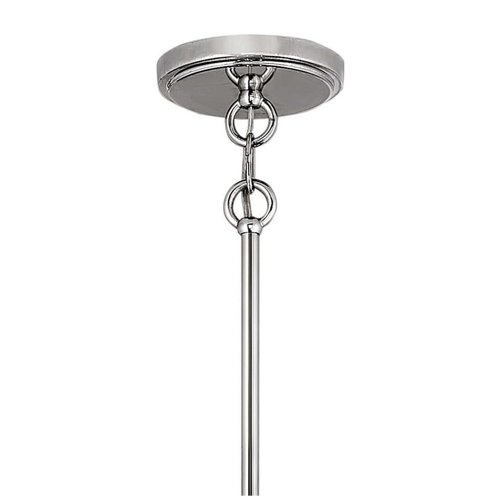 Shown in Polished Nickel finish and Matte White accent