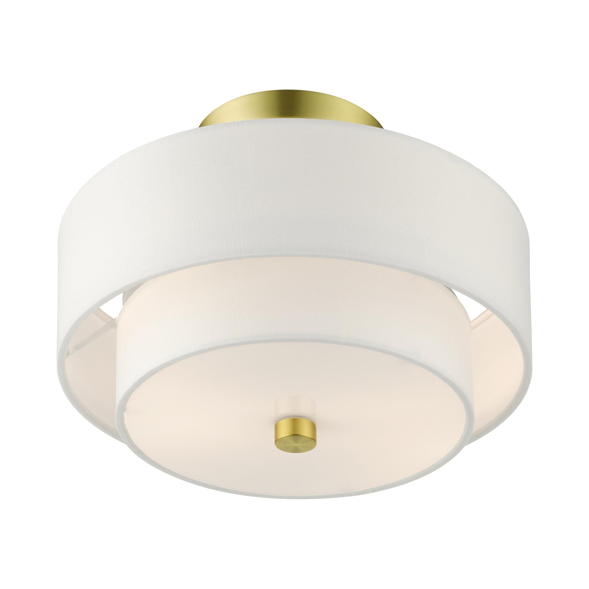 Meridian 2 Light Semi Flush Mount by Livex Lighting