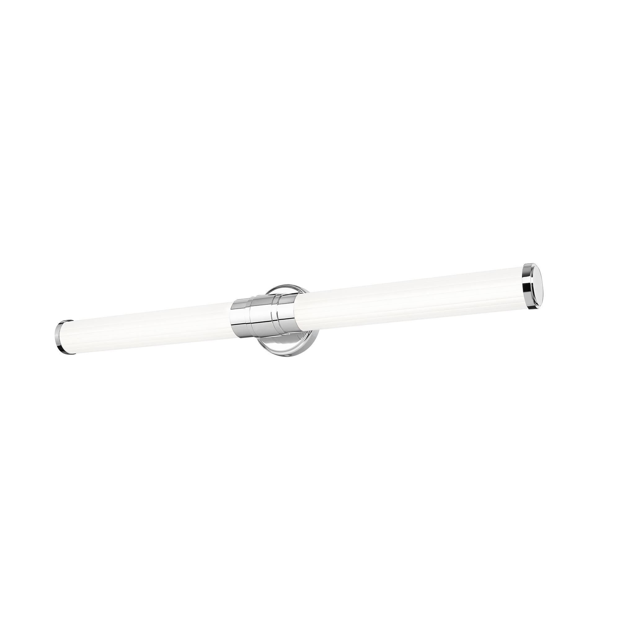 Shown in Chrome finish and Opal White glass and Opal White shade