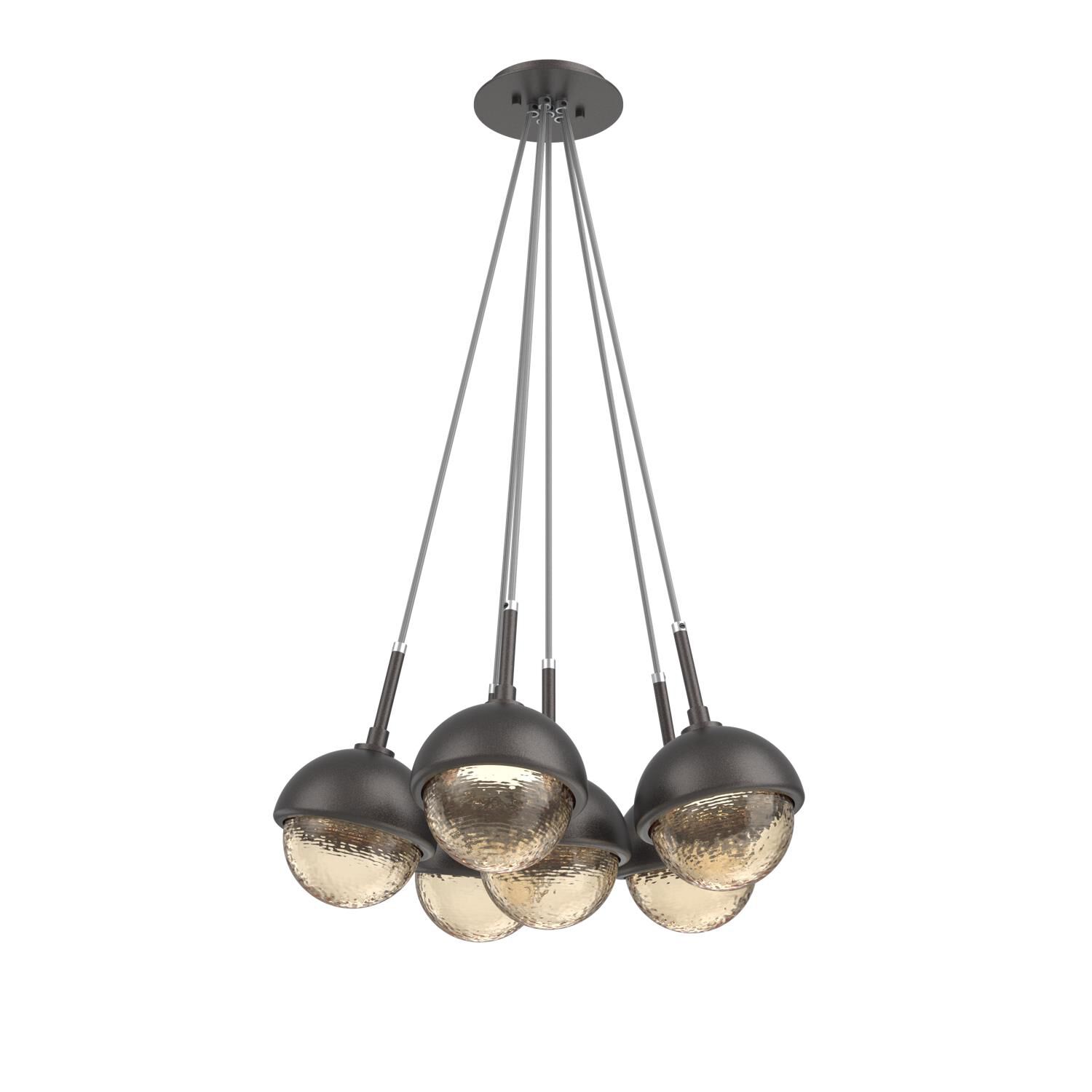 Levi Wilson Cabochon 19 Inch Multi Pendant Light by Hammerton Studio