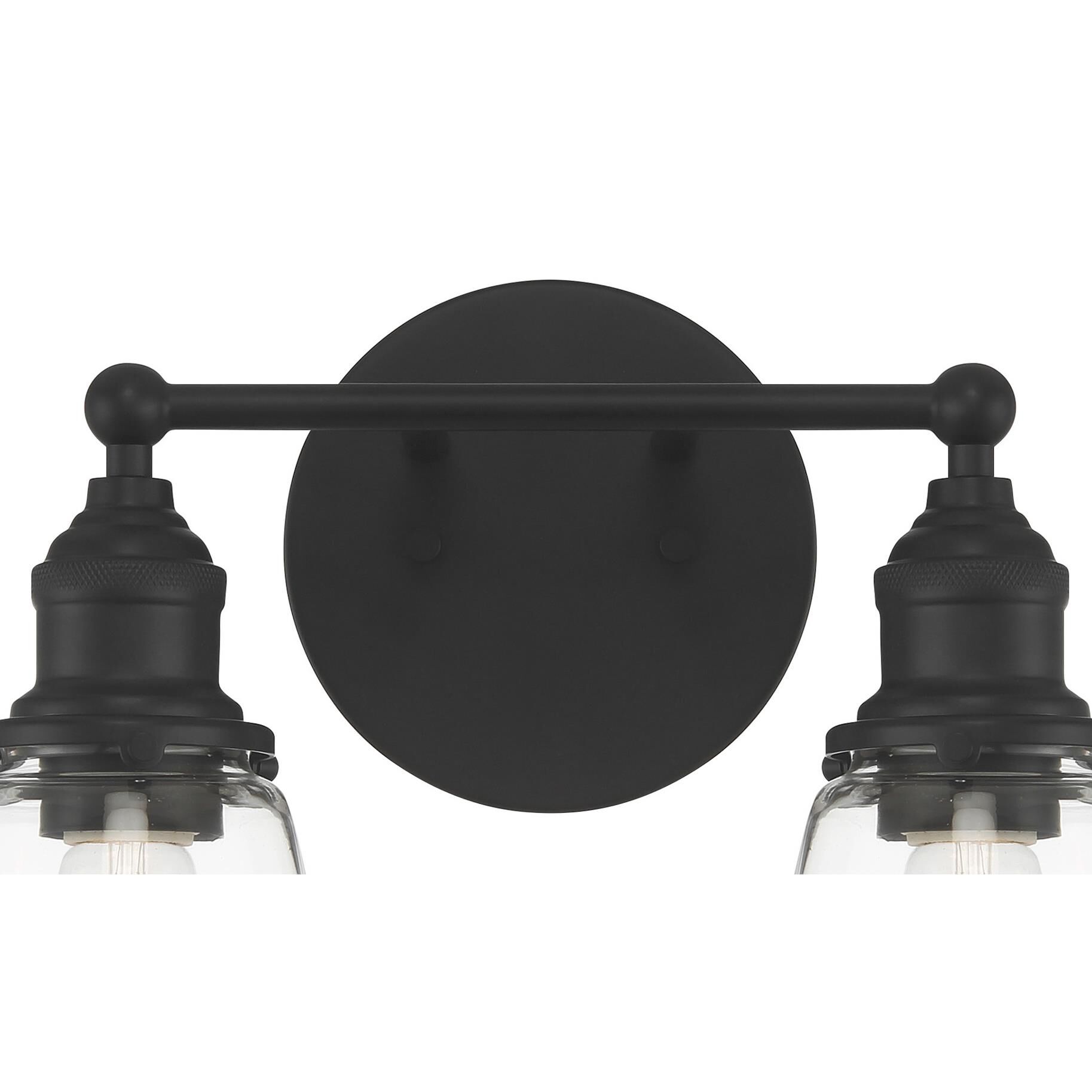 Shown in Coal finish and Clear glass