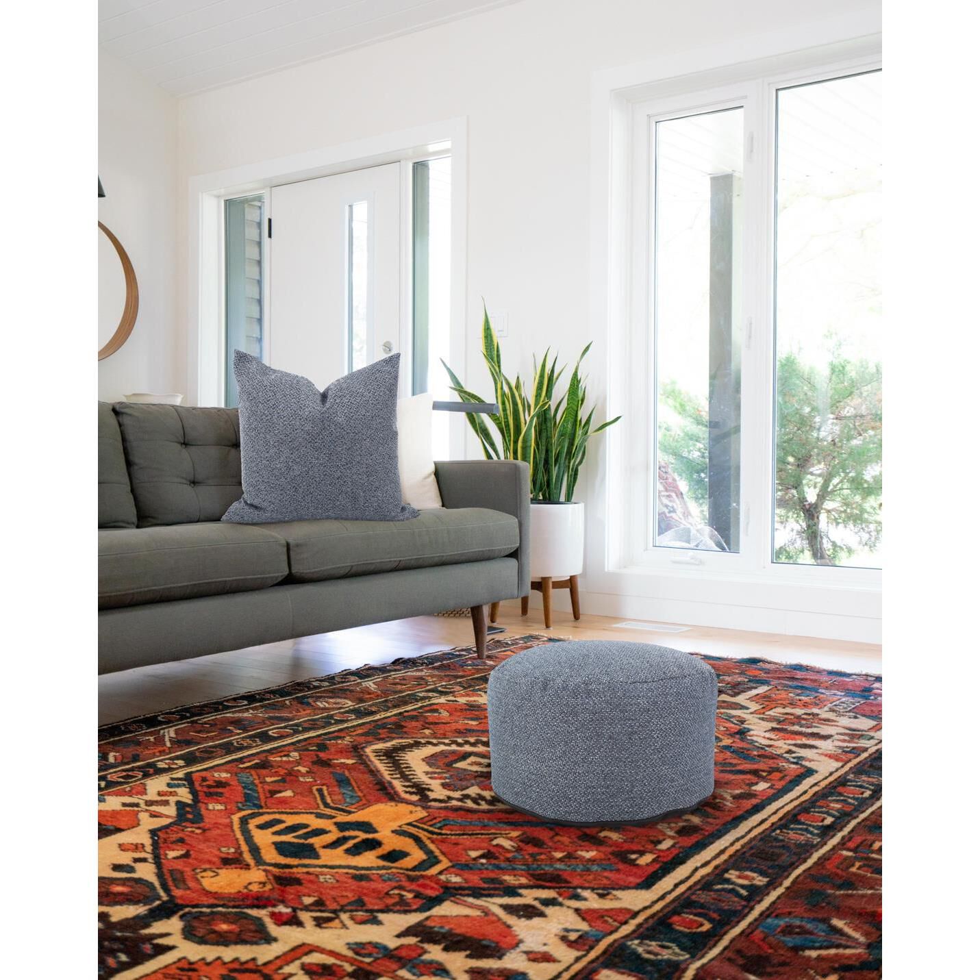 The Panama Pouf  Ottoman by Howard Elliott Collection