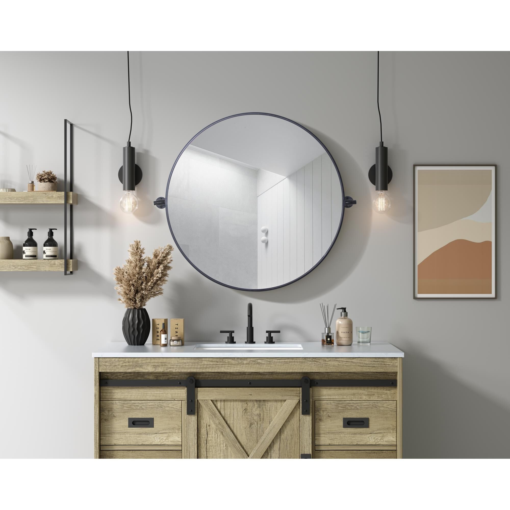 Shown in Black finish