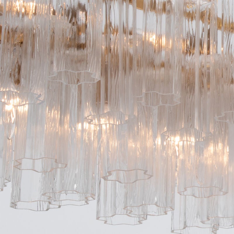Addis Large Linear Chandelier by Crystorama