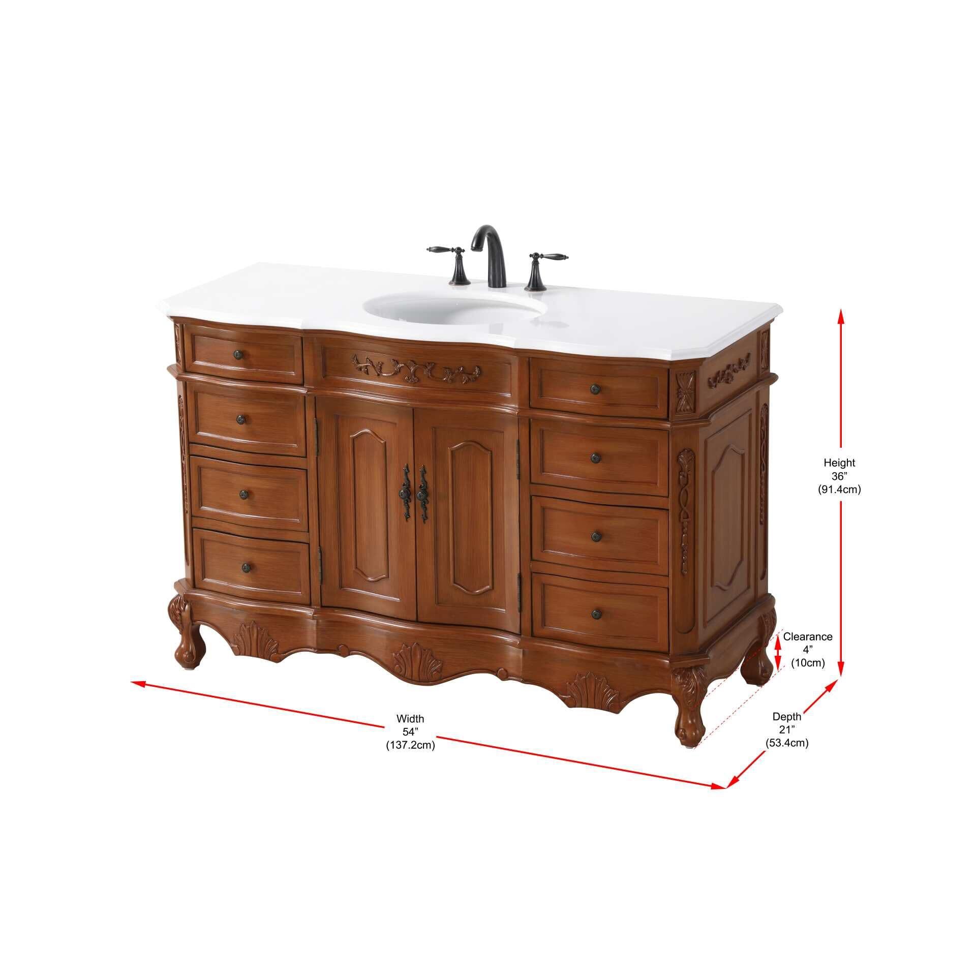 Shown in Teak finish