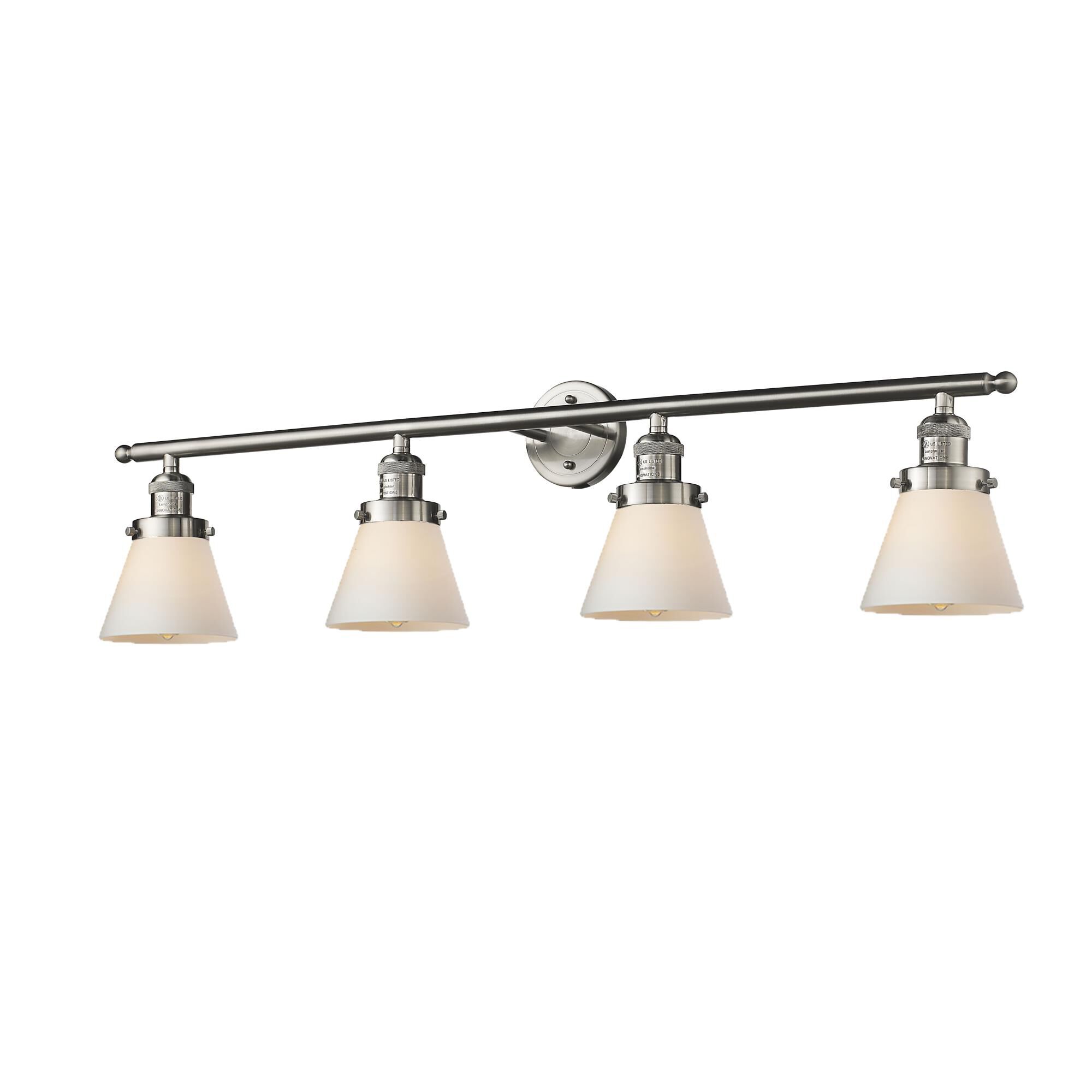 Bruno Marashlian Small Cone 42 Inch 4 Light Bath Vanity Light | Capitol ...