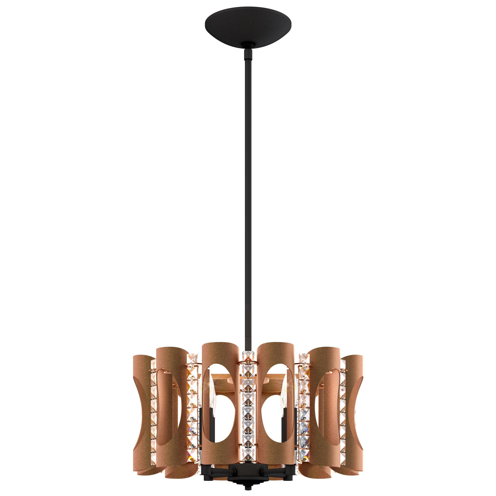 Shown in Corten Steel finish and Clear Heritage Cyrstal crystal