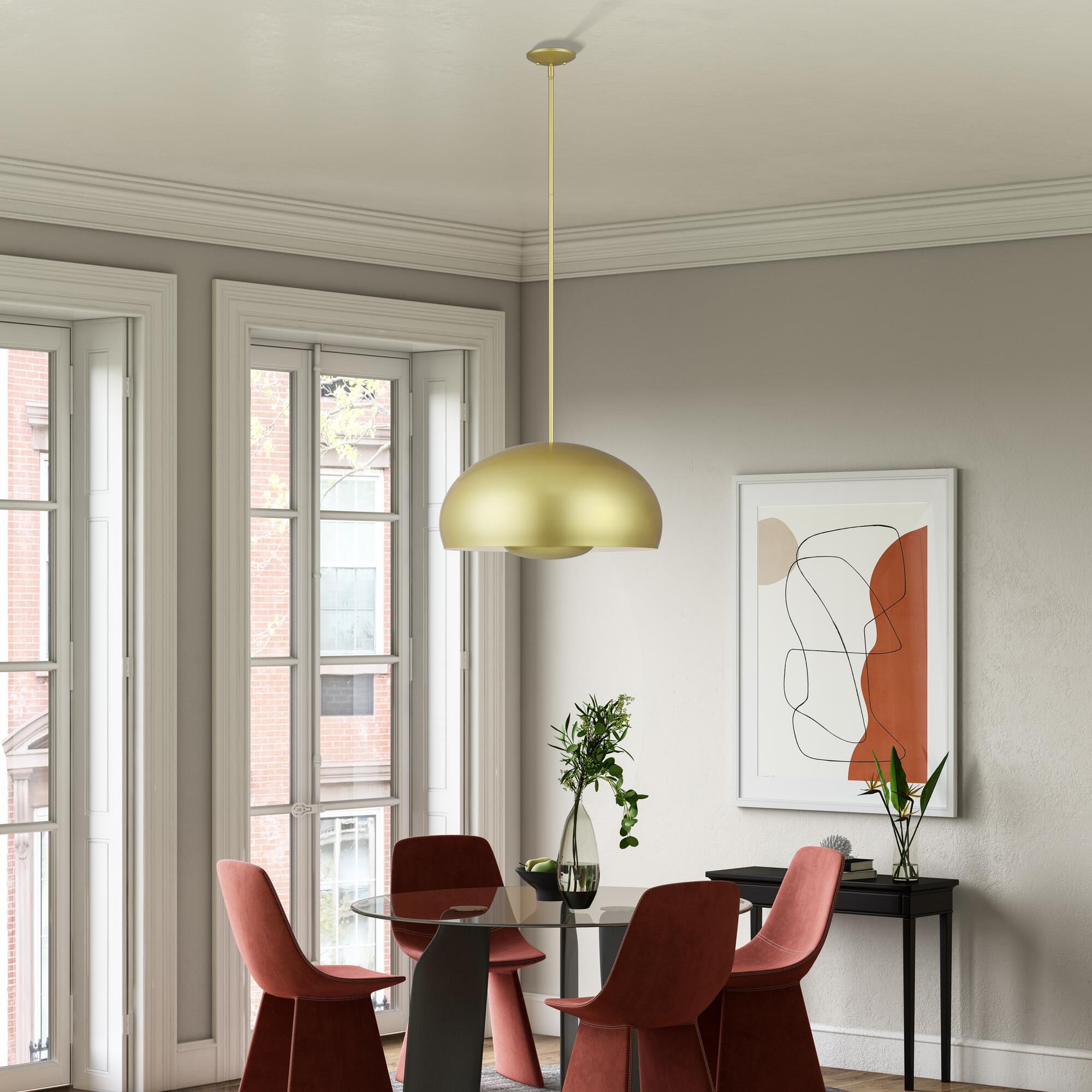 Domma 23 Inch Large Pendant by Livex Lighting