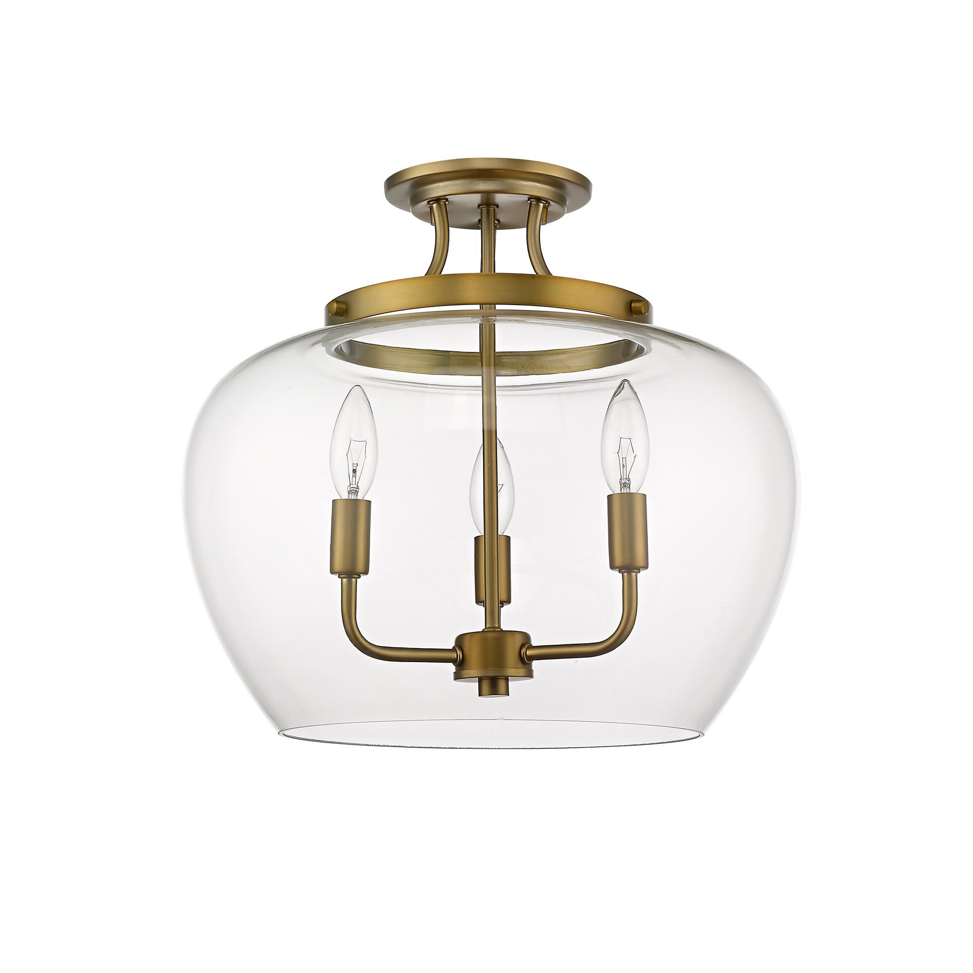 Joliet 15 Inch 3 Light Semi Flush Mount by Z-Lite