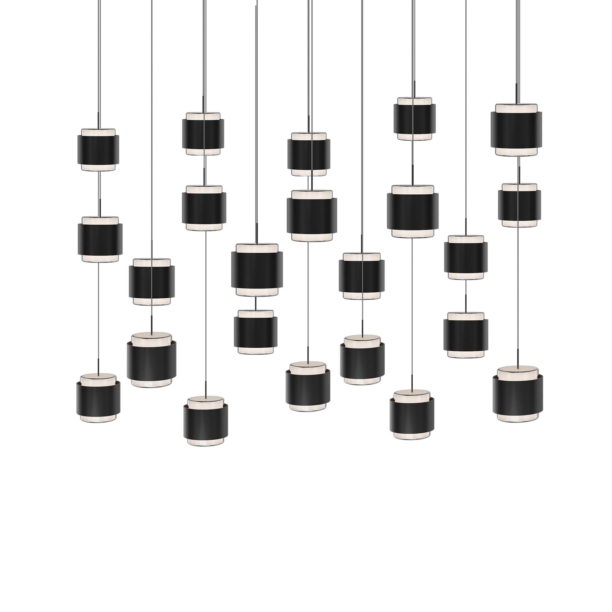 Banded 15 Inch Multi Light Pendant,