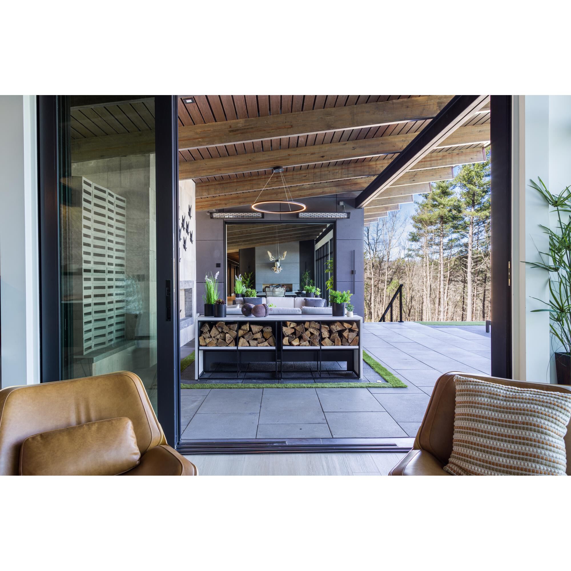 Alumilux Line 51 Inch Tall 2 Light LED Outdoor Wall Light by ET2 Lighting