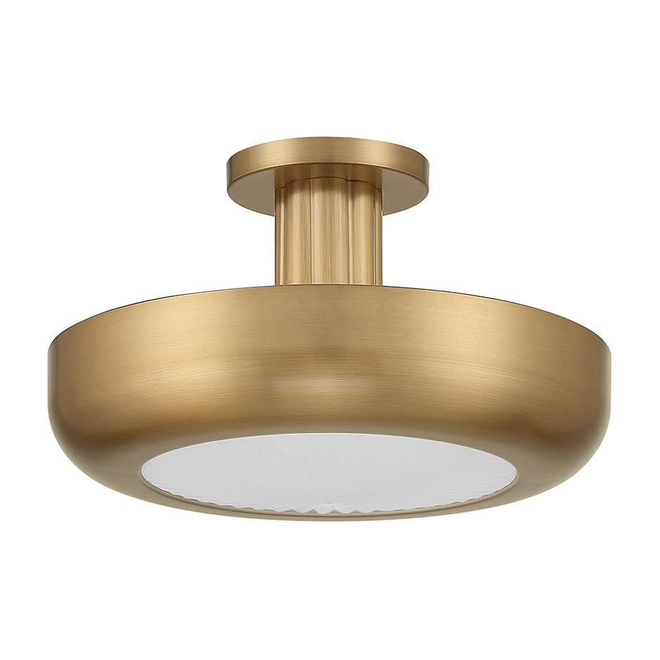 Shown in Antique Brass finish and Etched glass