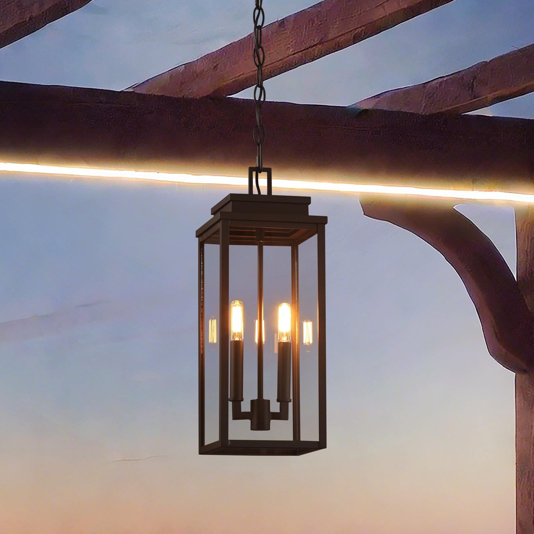 Hillside 7 Inch Outdoor Hanging Lantern by Eglo Lighting