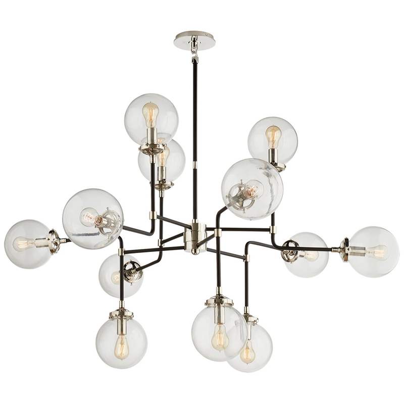 Ian K. Fowler Bistro 47 Inch 12 Light Chandelier by Visual Comfort Signature Collection